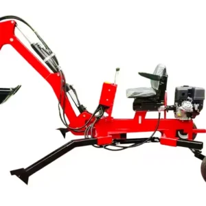 Mini-Pelle tractable avec attelage - Pivotante sur 120° moteur à essence 15 ch MW Tools