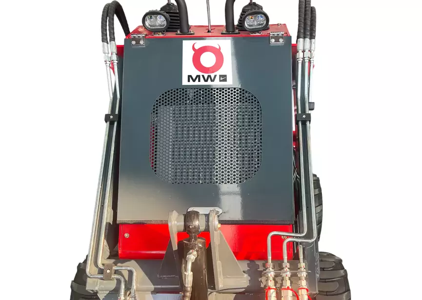 Mini chargeur sur roues moteur essence 23ch - 16 kW - 1000 kg - Capacité de levage 300 kg - Avec godet MW Tools - Image 4