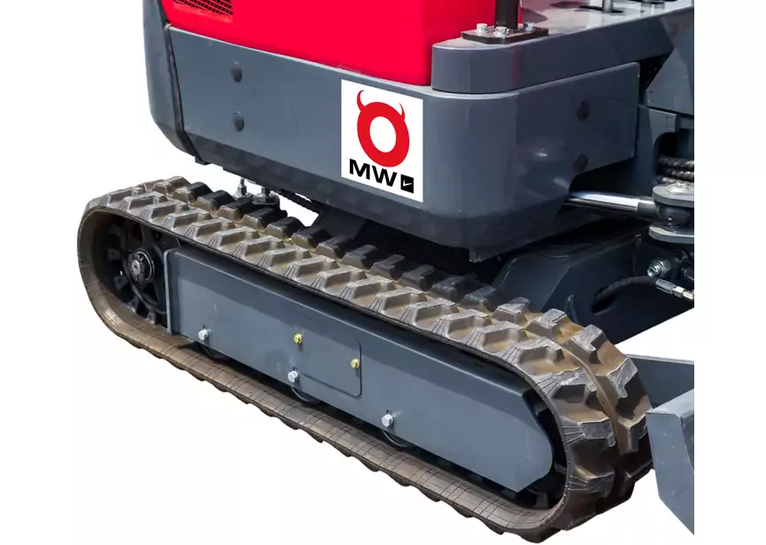 Mini-pelle 1,8 tonnes moteur Kubota 10,2 kW 3 cylindres avec bras pivotant et train de chenilles extensible MW Tools - Image 3