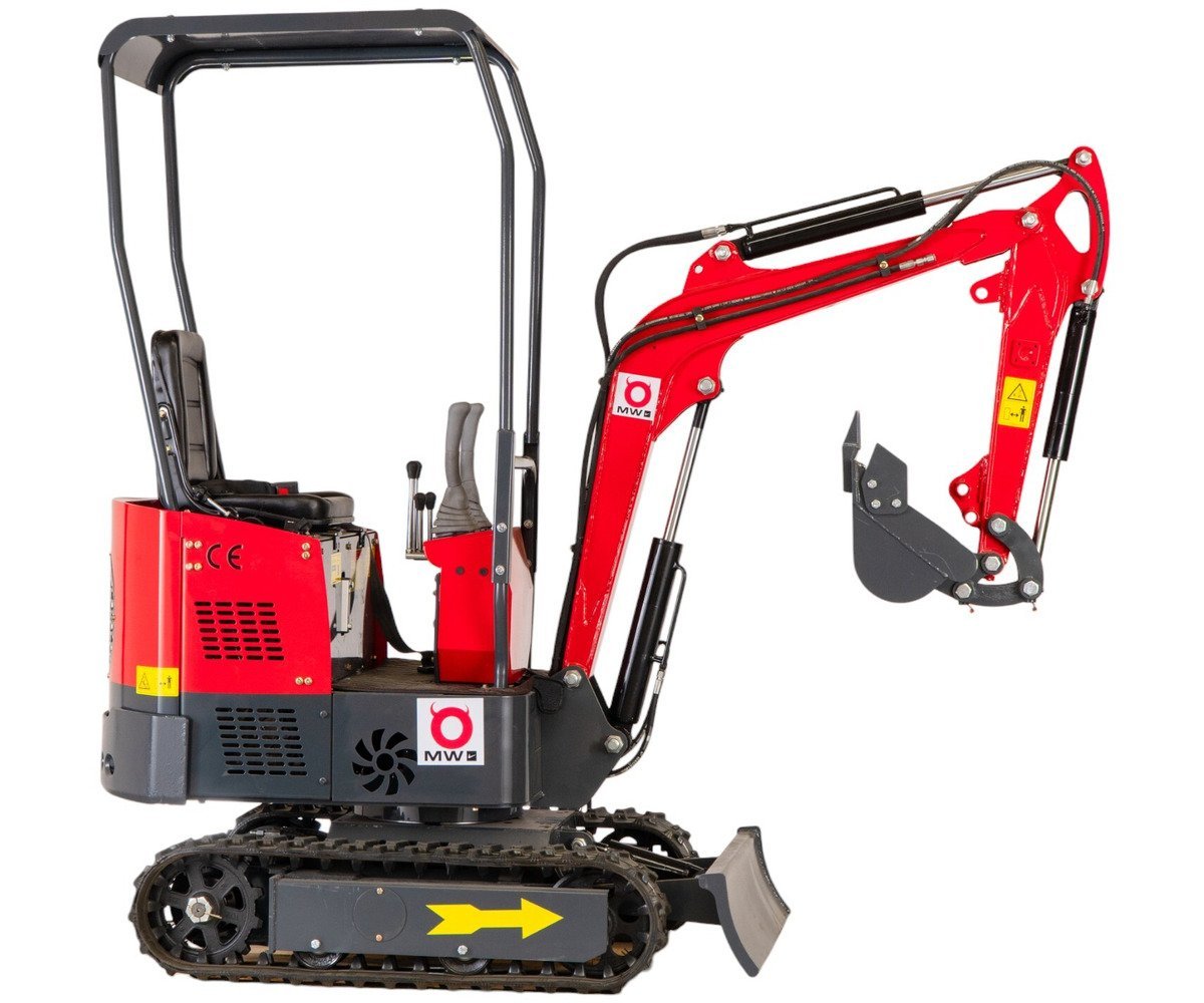 Mini-pelle 1 tonne moteur Koop 7 kW 1 cylindre MW Tools