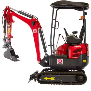 Mini-pelle 1,8 tonnes moteur Kubota 10,2 kW 3 cylindres avec bras pivotant et train de chenilles extensible MW Tools