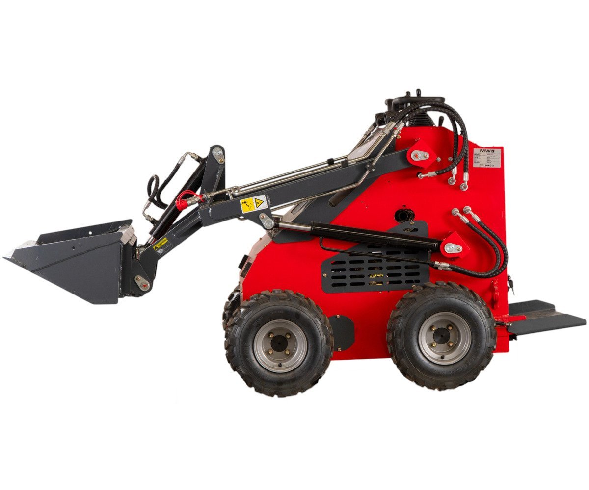 Mini chargeur sur roues moteur essence 23ch - 16 kW - 1000 kg - Capacité de levage 300 kg - Avec godet MW Tools - Image 7