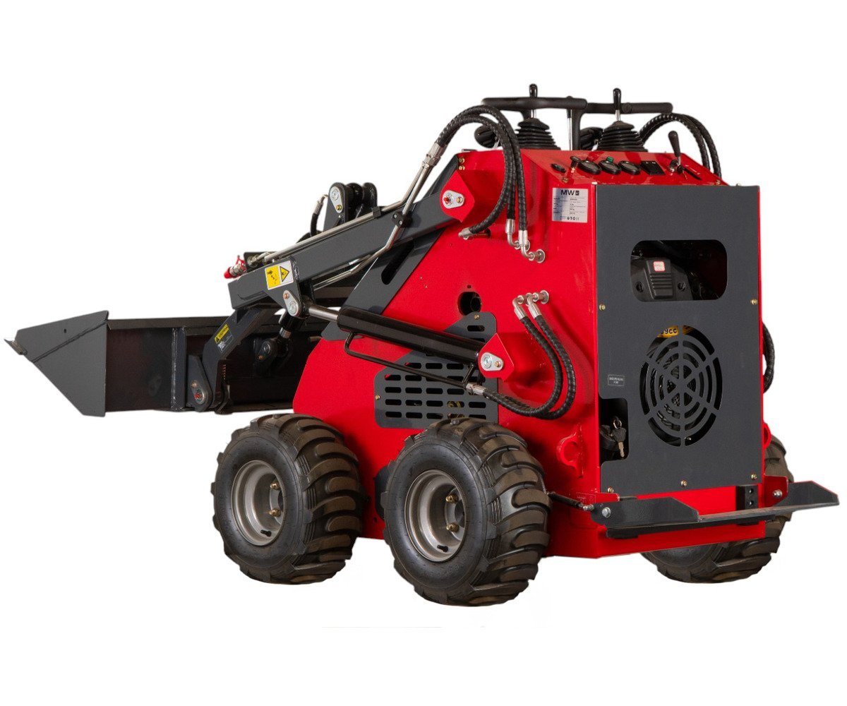 Mini chargeur sur roues moteur essence 23ch - 16 kW - 1000 kg - Capacité de levage 300 kg - Avec godet MW Tools - Image 8