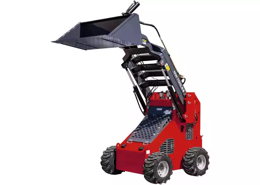 Mini chargeur sur roues moteur essence 23 ch - 1430 kg – Capacité de levage 430 kg - Avec Godet - Polyvalente, compacte et robuste MW Tools - Image 5