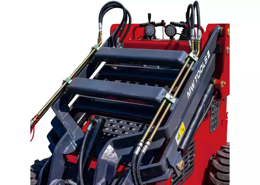 Mini chargeur sur roues moteur essence 23 ch - 1430 kg – Capacité de levage 430 kg - Avec Godet - Polyvalente, compacte et robuste MW Tools - Image 8
