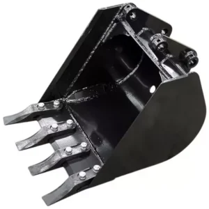 Godet 380 mm à 4 dents démontables pour pelle-rétro tracteur GMP MW Tools