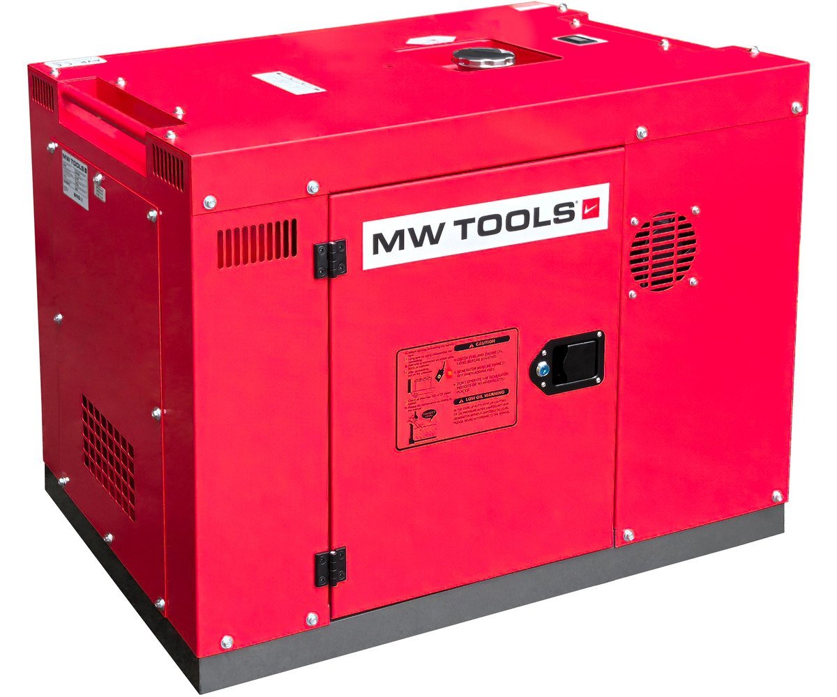 Groupe électrogène insonorisé diesel 6 kW 230V + 7,5kW 400V MW Tools - Image 3