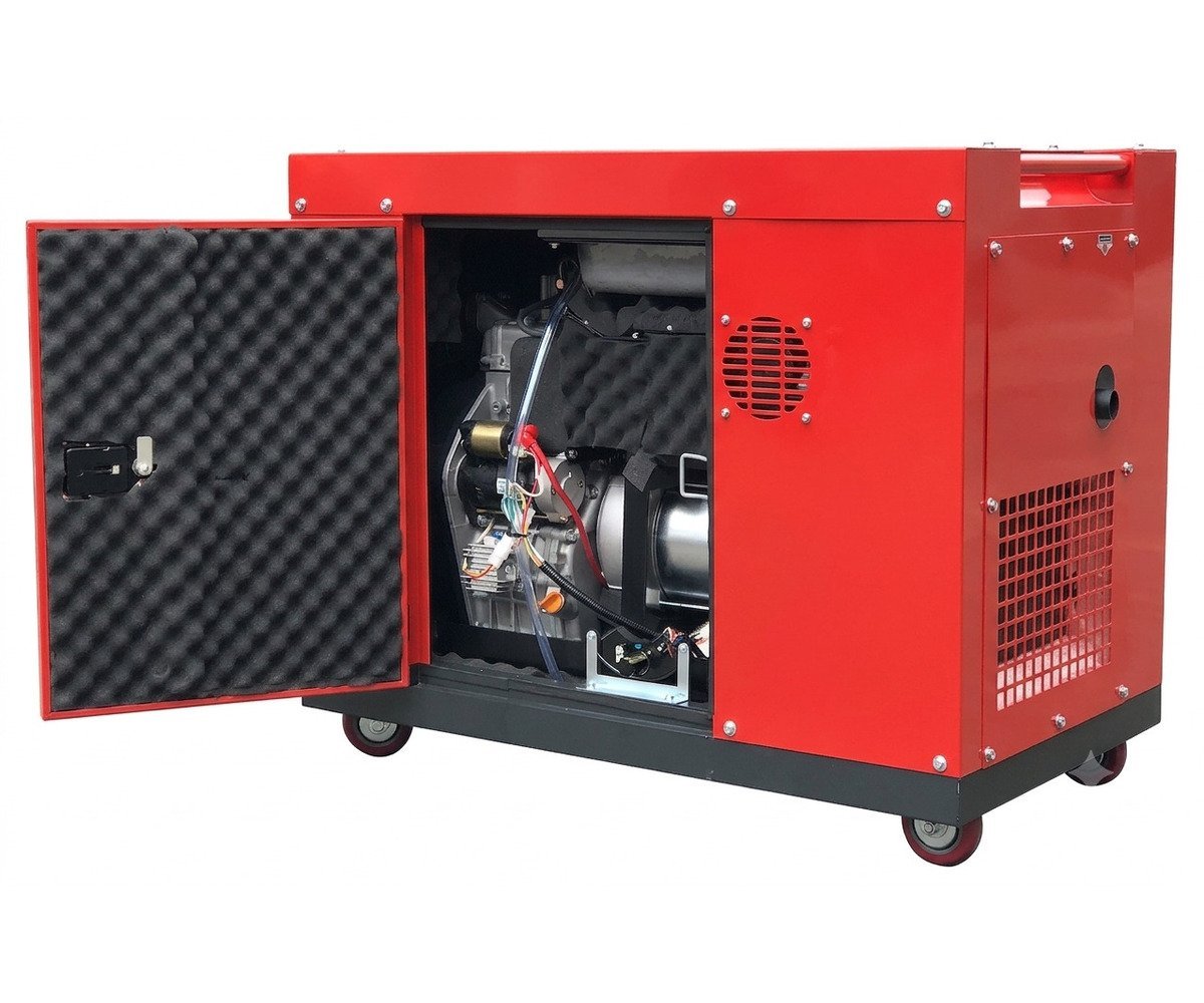 Groupe électrogène insonorisé diesel 6 kW 230V + 7,5kW 400V MW Tools - Image 8