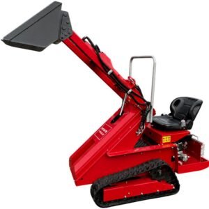 Mini chargeuse compacte sur chenilles 879 kg - Moteur essence 15 CV - Transmission hydrostatique - Capacité de levage 300 kg - Avec siège MW Tools