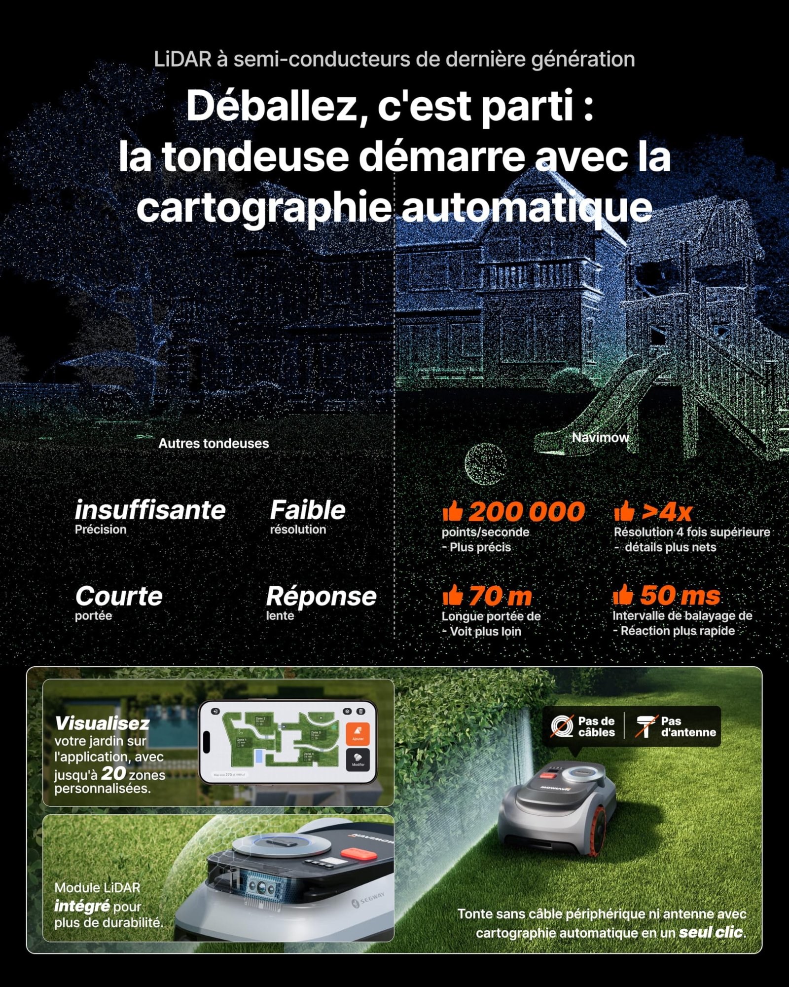 Segway Navimow i210 LiDAR Pro + Garage M : test, prix et avis 2026 - Image 2