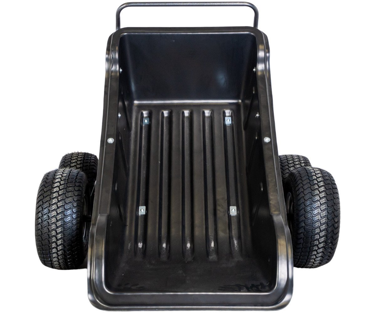 Remorque double essieu 550kg benne en plastique PE basculante 1600x826x475 mm Torros - Image 5