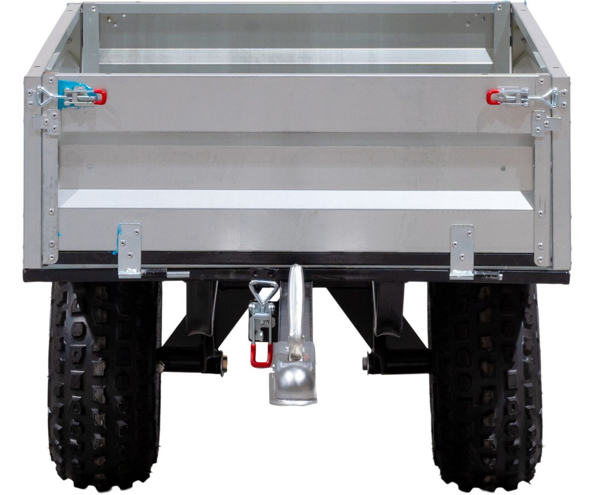 Remorque simple essieu 350kg benne galvanisée basculante 1200x850x300 mm Torros - Image 5