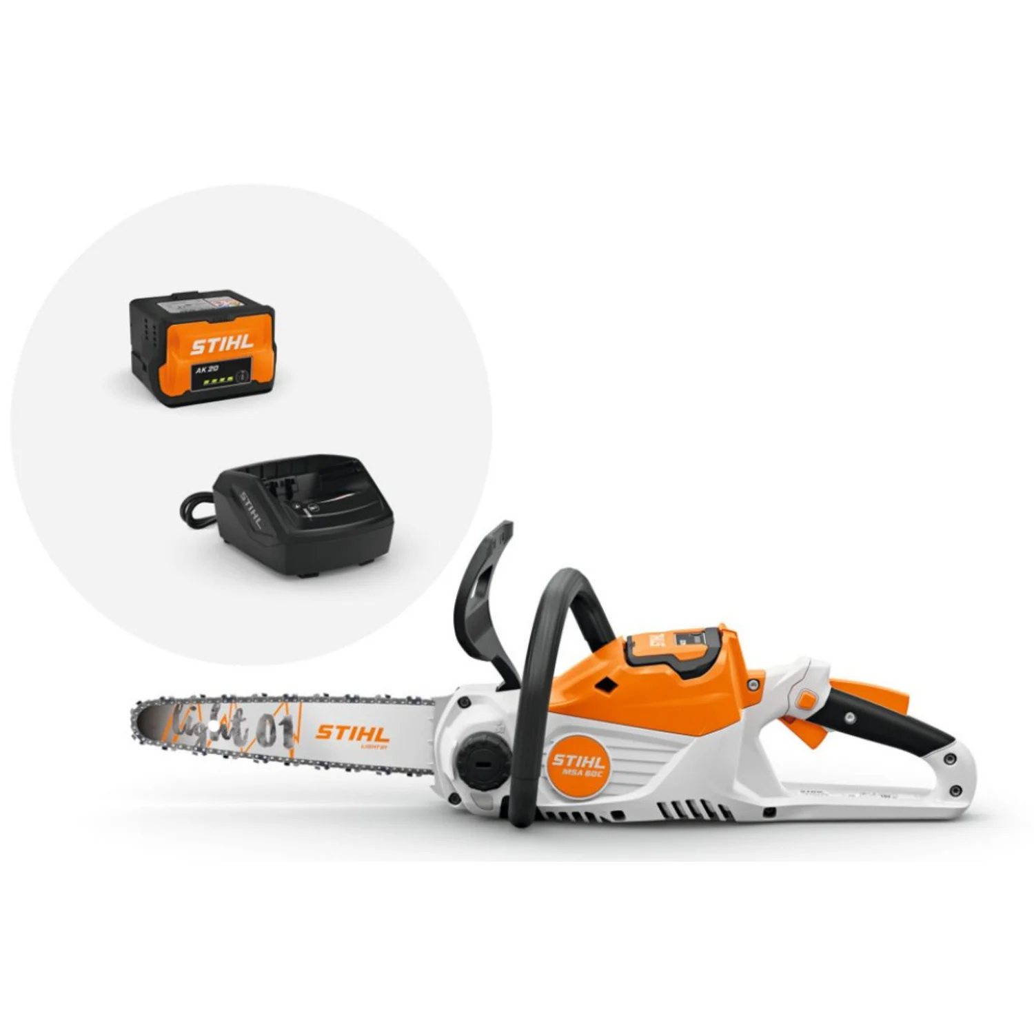 Tronçonneuse 36V MSA 60.0 C-B 30cm + batterie AK20 + chargeur AL 101 - STIHL - MA04-011-5806 - Image 3