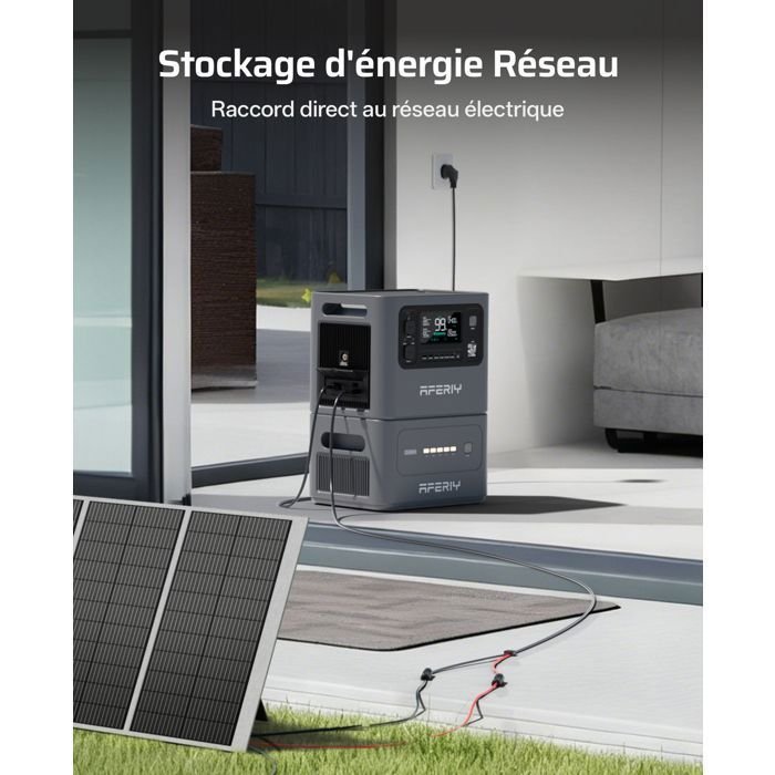 Station électrique portable - AFERIY - P280 - 4096Wh - 2800W - Batterie LiFePO4 extensible - Image 4