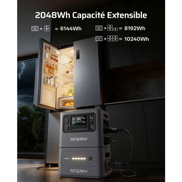 Station électrique portable - AFERIY - P280 - 4096Wh - 2800W - Batterie LiFePO4 extensible - Image 5