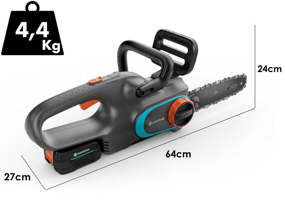 Gardena PowerSaw 250/18V - Tronçonneuse à batterie 18 V 4 Ah - Guide de 25 cm - Image 2