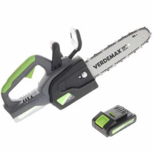 Verdemax SE20 - Tronçonneuse à batterie 20 V 2 Ah - Guide de 25 cm