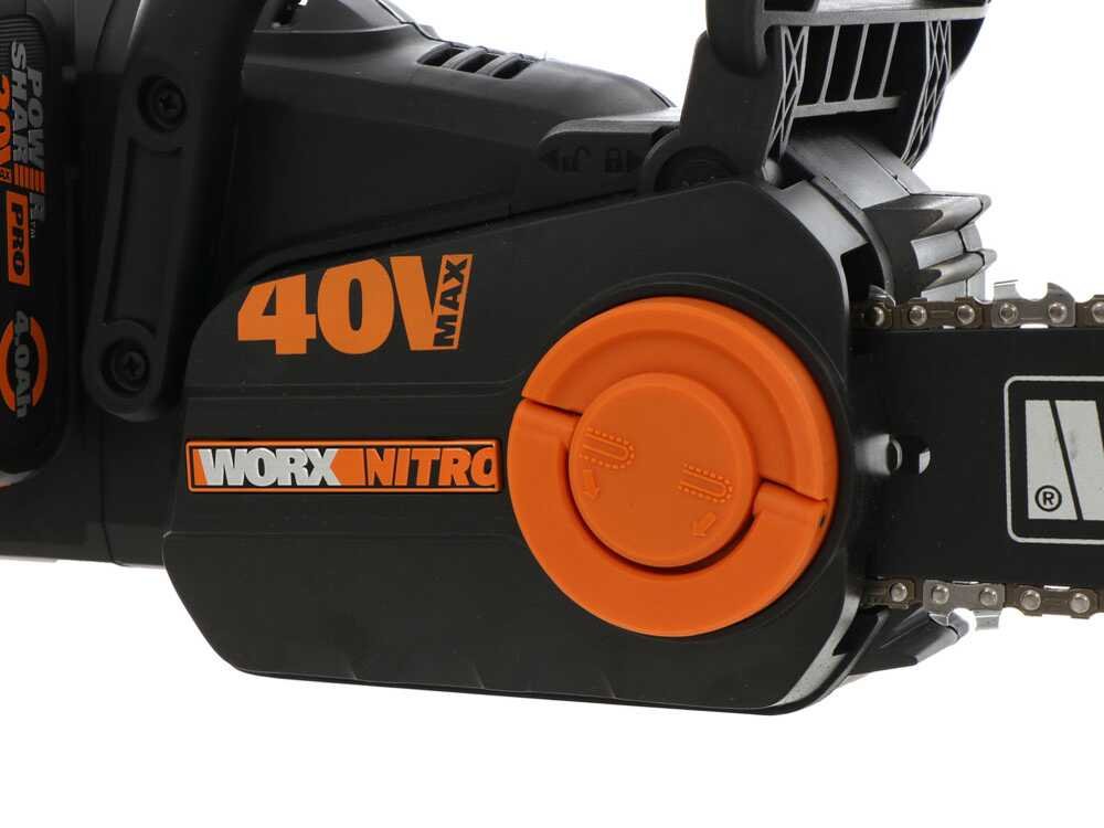 WORX WG385E NITRO - Tronçonneuse à batterie - 2 x 40V 4Ah - Guide de 40 cm - Image 4
