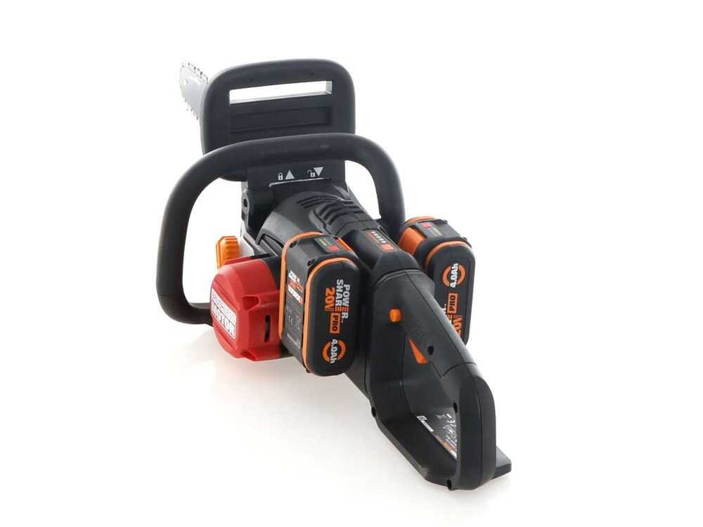 WORX WG385E NITRO - Tronçonneuse à batterie - 2 x 40V 4Ah - Guide de 40 cm - Image 10